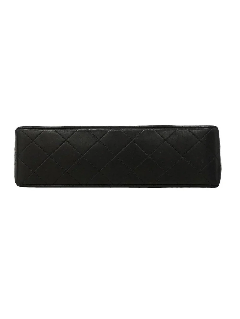 Chanel Shoulder Bag Quilted Lambskin Black Gold